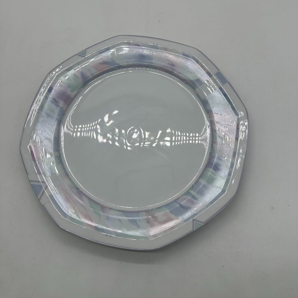 EUC Savoir Vivre Celina Chop Plate Round Platter 12" Pastels